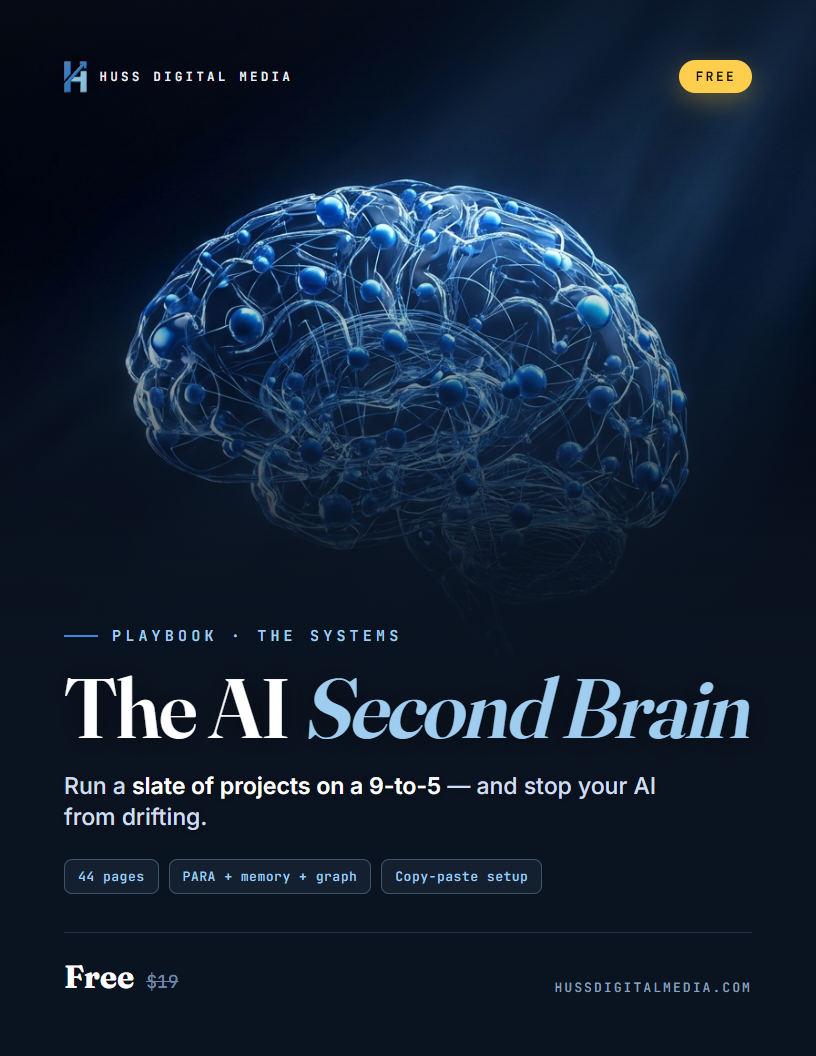 The AI Second Brain — The operating system I use to run a slate of projects on top of a full-time job — and keep my AI from drifting.